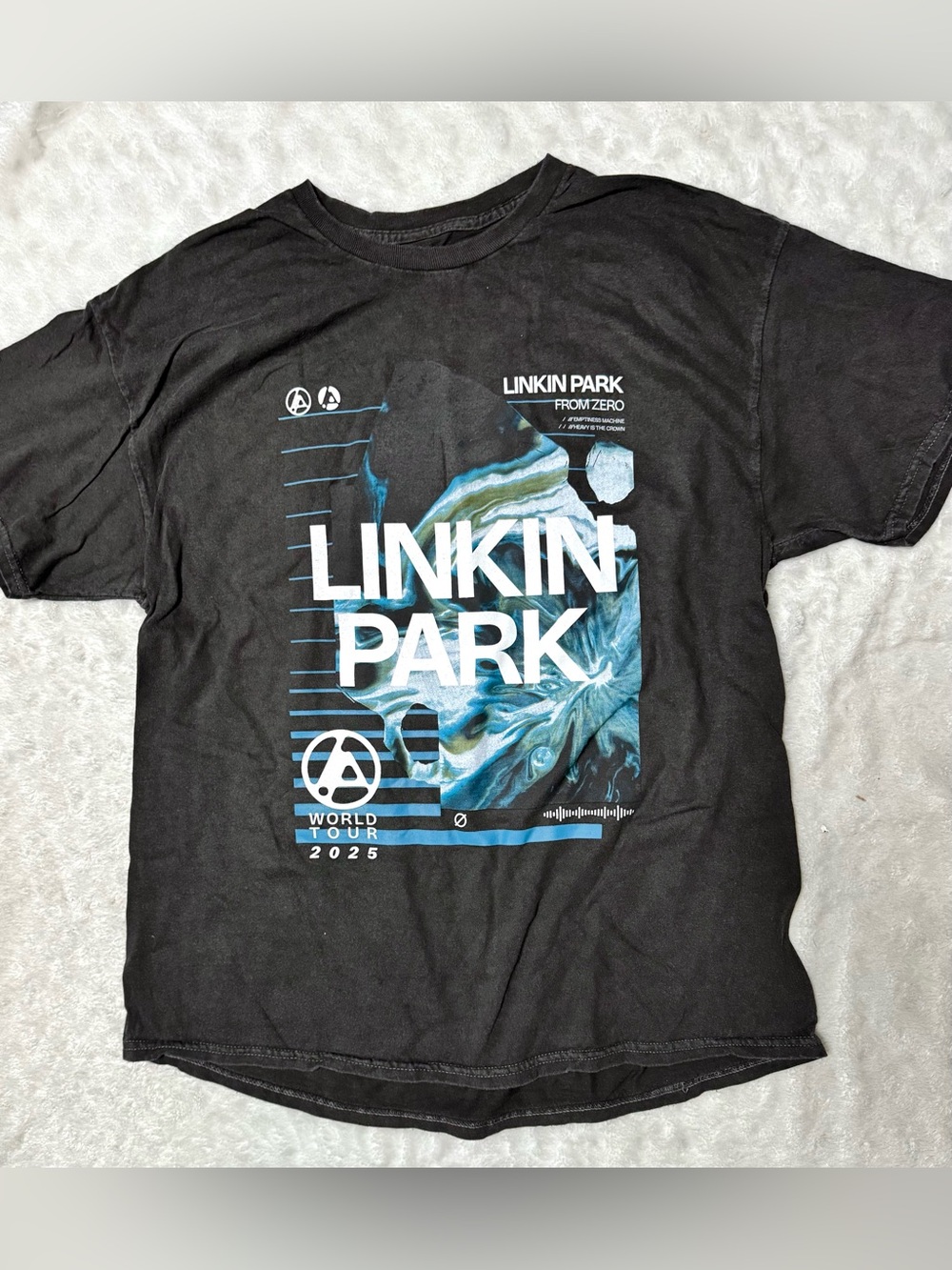 NWOT- Linkin Park From Zero Tour 2025 Grunge Wash Graphic Band T-Shirt